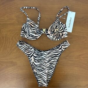 Bamba Swimsuit Tiger Print Size Small
